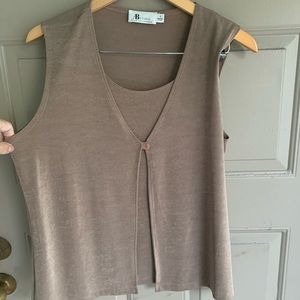 AB Studio tan top L